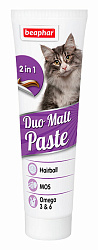 Beaphar Duo Malt Paste Паста для кошек для выведения шерсти 100гр
