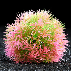 Растение аквариумное 13см шар розовое 7523937