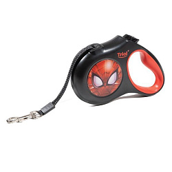 Поводок рулетка Marvel Человек паук S 5м до 12 кг лента 1022 Triol