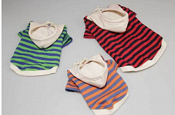 Худи для собак полоска с капюшоном в ассортименте M