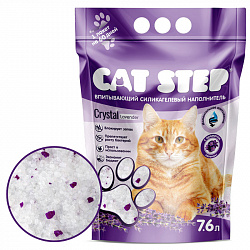 Cat Step Crystal Lavender впитывающий силикагелевый наполнитель 7,6л