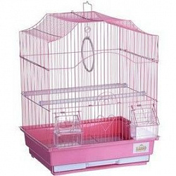 Клетка для птиц №1  35*28*46см (412) Фигурная комплект