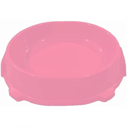Миска №1 Favorite пластиковая малая,14*3,5 см,150мл, розовая