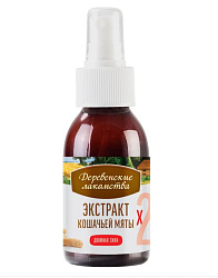 Деревенские лакомства для кошек Мята кошачья экстракт Двойная сила 100мл