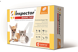 Inspector Quadro для кошек и собак 0,5-2кг (4 таблетки)