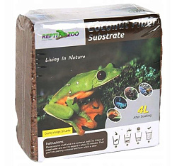 Грунт для террариума Кокосовый субстрат тропический 230г/4л мелкая фракция 