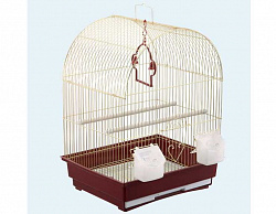 Клетка для птиц №1  30*23*39см овальная комплект (100/к)