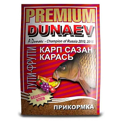 Прикормка DUNAEV-PREMIUM 1кг Карп-Сазан Тутти-Фрутти