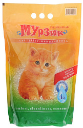 Мурзик Силикагель впитывающий наполнитель 4л 