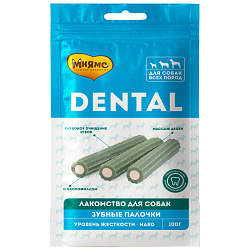 Мнямс Dental Лакомство для собак Зубные палочки с хлорофилом 100гр