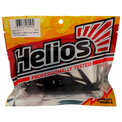 Виброхвост Helios Liny Calcher 6см Black HS-5-011 /1шт