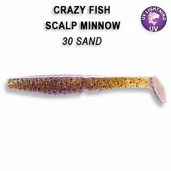 Виброхвост Crazy Fish Scalp Minnow 80mm 7-80-30