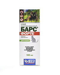 БАРС Форте для кошек спрей инсектоакарицидный 100мл