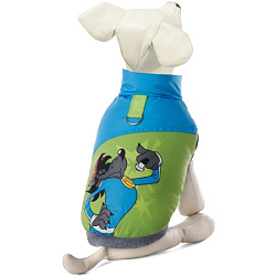 Попона для собак утепленная "Волк-спортсмен" XL, салатово-голубая, длина изделия по спине 40см СОЮЗМУЛЬТФИЛЬМ Triol 