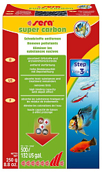 Уголь активированный для аквариумного фильтра Super carbon 250г Сера