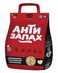 Питомец "Антизапах" комкующийся растительный наполнитель 6л