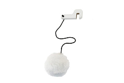 Игрушка для кошек ZooM настенная Паркур пумпон с крепежом "Домино" 8490бел