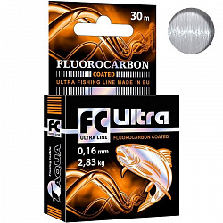 Леска AQUA FC ULTRA Coated 30м 0,16mm