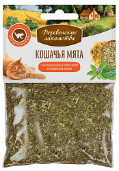 Деревенские лакомства для кошек Мята кошачья Календула+ корень солодки 15г