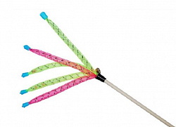 Дразнилка для кошек Пальма с колокольчиками, на палочке 50 см ДР5