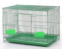 Клетка для птиц  ZooMoDa с кормушками 39*27*30 см 119312