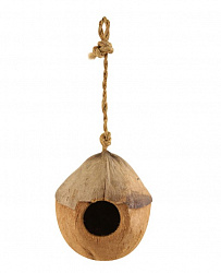Гнездо для попугаев NATURAL из кокоса "Бунгало" 100-130мм