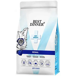 Best Dinner Vet Profi Renal диетический сухой корм для кошек для поддержания функции почек 1,5кг