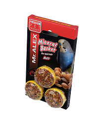 Лакомство для попугаев Mr. Alex минеральные корзинки Орех 3шт