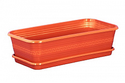 Ящик для рассады и цветов 450*225*125 с поддоном Декор