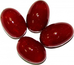 Грунт стеклянный №1 Яйцо декоративное матово-бордовое уп.4шт XF60105С