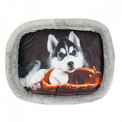 Лежанка PerseiLine Дизайн №4 53*38*16 с собакой