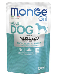 Monge Dog Grill Adult консервы для собак взрослых c треской 100гр