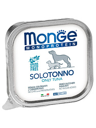 Monge Dog Monoprotein Solo консервы для собак взрослых c тунцом 150гр