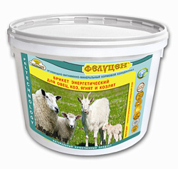 Фелуцен - БРИКЕТ энергетический для овец,коз 4кг ведро