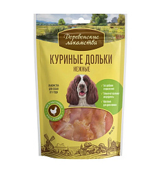 Деревенские лакомства для собак Куриные дольки нежные для всех пород 90гр