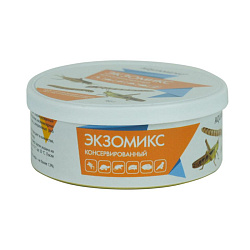 Корм для рептилий АКВА Меню консервированный Экзомикс 40гр (сверчок,зофобас,мучной червь,саранча)