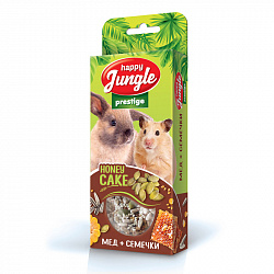 Лакомство для грызунов Happy Jungle Prestige Корзинки мед/семечки 3шт J504