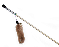 Дразнилка для кошек №1 НОРКА Хвостики с колокольчиком 50см ДР12