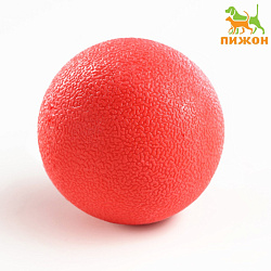 Игрушка для собак Цельнолитой шар большой, 5 см, каучук, красный Пижон