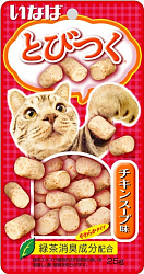 INABA Tobitsuku Лакомство для кошек Снеки со вкусом куриного бульона 25гр