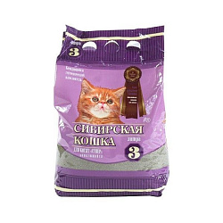 Сибирская Кошка для котят Супер комкующийся наполнитель 3л