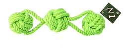 Игрушка для собак Грейфер №1 Три узла 30см  зеленый   ГР256