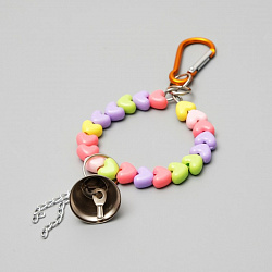 Игрушка для птиц Кольцо из бусин с колокольчиком 6*17см 1000193