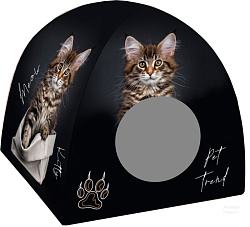 Дом PerseiLine ВигВам 40*40*39см кот в мешке