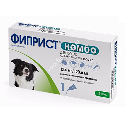 Капли на холку Фиприст Комбо д/собак 10-20кг