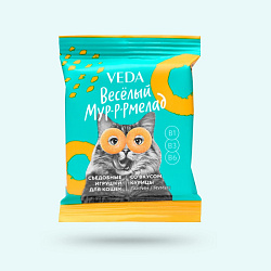 VEDA Весёлый Мур-р-рмелад лакомство для кошек с курицей 6гр