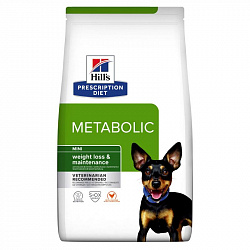 Hills Prescription Diet Metabolic Mini корм сухой для собак диетический мелких пород для снижения и контроля веса с курицей 1кг