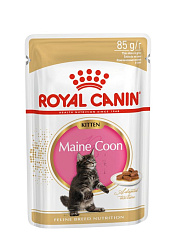 Royal Canin Maine Coon Kitten влажный корм для котят породы Мэйн-кун до 15 месяцев в соусе 85гр