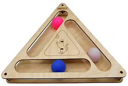 Комплекс для кошек Треугольник с шариками (07324)