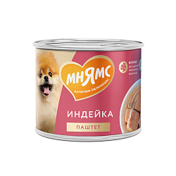 Мнямс Комфортное Пищеварение влажный корм для собак взрослых всех пород паштет из индейки 200гр